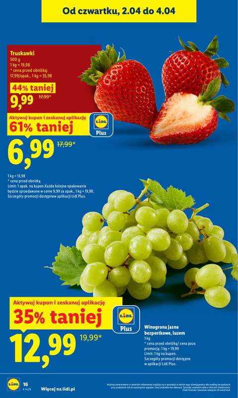 Lidl - gazetka promocyjna Oferta od czwartku od czwartku 02.04 do soboty 04.04 - strona 16