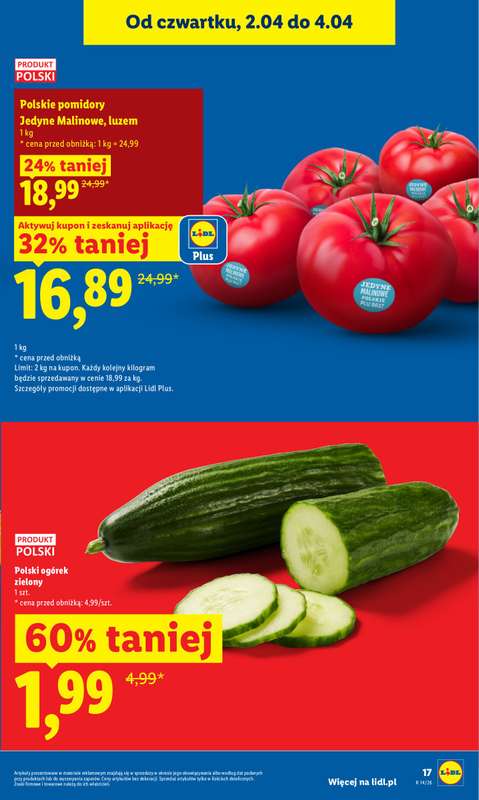 Lidl - gazetka promocyjna Oferta od czwartku od czwartku 02.04 do soboty 04.04 - strona 17