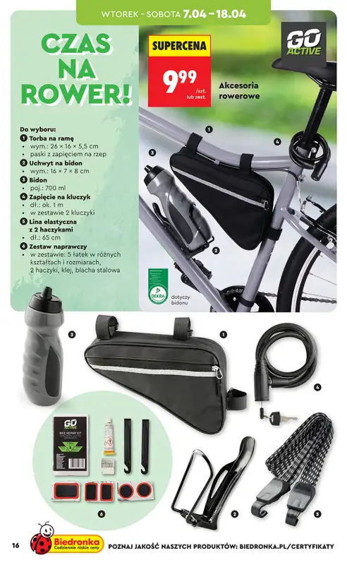 Biedronka - gazetka promocyjna Hity i inspiracje, od 07.04 od wtorku 07.04 do środy 22.04 - strona 16