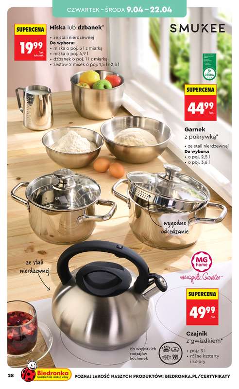 Biedronka - gazetka promocyjna Hity i inspiracje, od 07.04 od wtorku 07.04 do środy 22.04 - strona 28