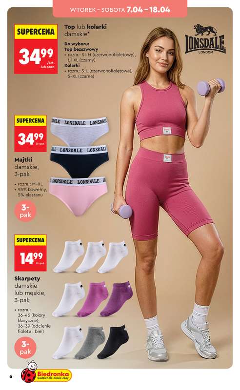 Biedronka - gazetka promocyjna Hity i inspiracje, od 07.04 od wtorku 07.04 do środy 22.04 - strona 6