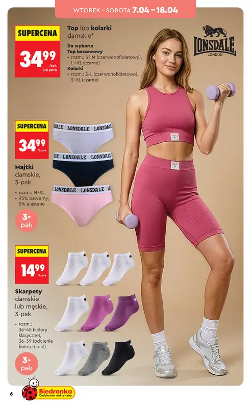 Biedronka - gazetka promocyjna Hity i inspiracje, od 07.04 od wtorku 07.04 do środy 22.04 - strona 6