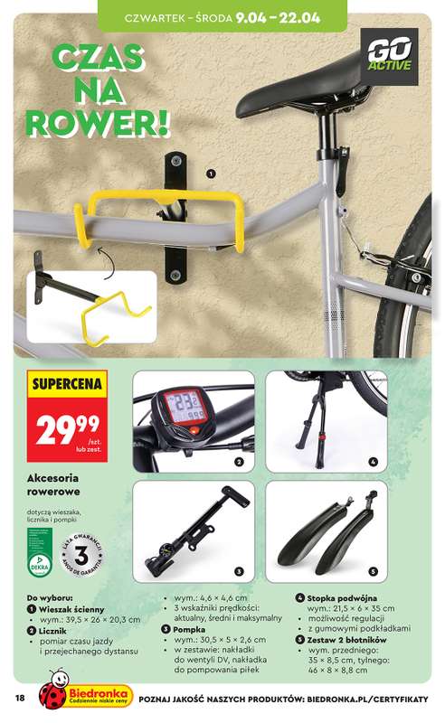 Biedronka - gazetka promocyjna Hity i inspiracje, od 07.04 od wtorku 07.04 do środy 22.04 - strona 18