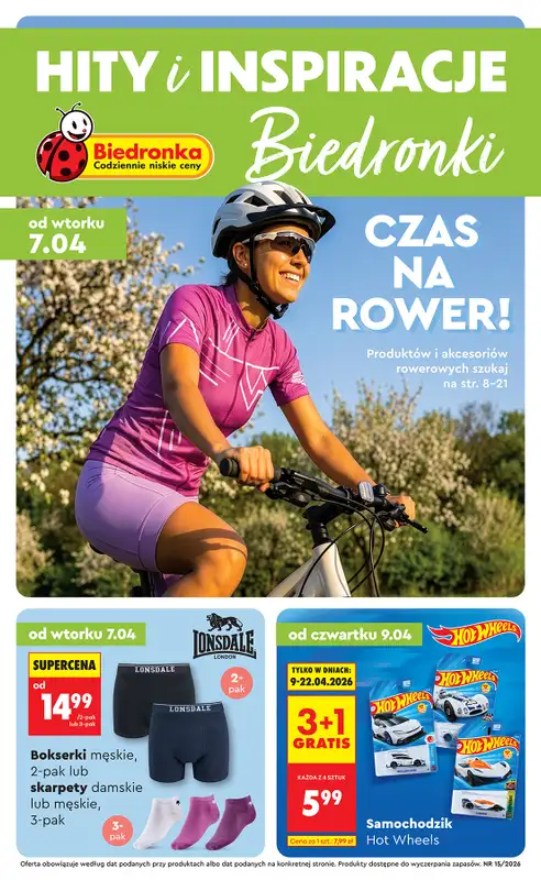 Biedronka - gazetka promocyjna Hity i inspiracje, od 07.04  