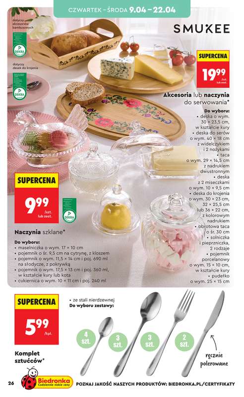 Biedronka - gazetka promocyjna Hity i inspiracje, od 07.04 od wtorku 07.04 do środy 22.04 - strona 26