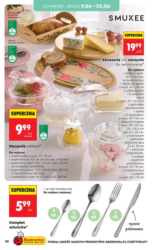 Biedronka - gazetka promocyjna Hity i inspiracje, od 07.04 od wtorku 07.04 do środy 22.04 - strona 26