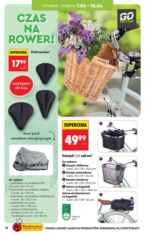 Biedronka - gazetka promocyjna Hity i inspiracje, od 07.04 od wtorku 07.04 do środy 22.04 - strona 12