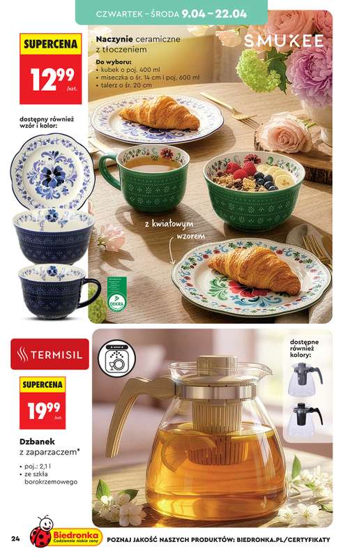Biedronka - gazetka promocyjna Hity i inspiracje, od 07.04 od wtorku 07.04 do środy 22.04 - strona 24