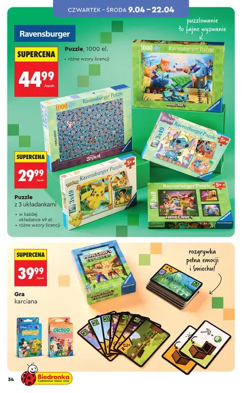 Biedronka - gazetka promocyjna Hity i inspiracje, od 07.04 od wtorku 07.04 do środy 22.04 - strona 34