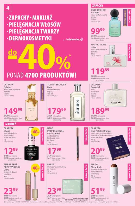 Hebe - gazetka promocyjna Gazetka od piątku 03.04 do piątku 17.04 - strona 4