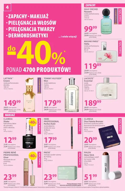 Hebe - gazetka promocyjna Gazetka od piątku 03.04 do piątku 17.04 - strona 4