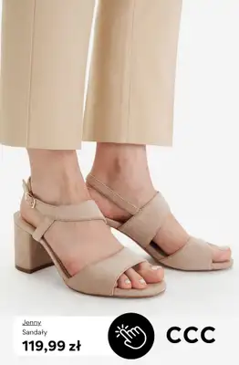 CCC - gazetka promocyjna Damskie SANDAŁY na obcasie od 99,99 zł od piątku 03.04  - strona 8