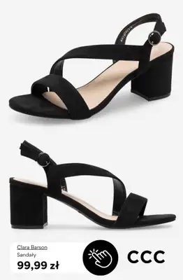 CCC - gazetka promocyjna Damskie SANDAŁY na obcasie od 99,99 zł od piątku 03.04  - strona 4