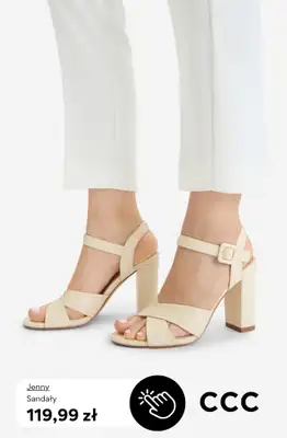 CCC - gazetka promocyjna Damskie SANDAŁY na obcasie od 99,99 zł od piątku 03.04  - strona 6