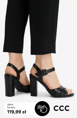 CCC - gazetka promocyjna Damskie SANDAŁY na obcasie od 99,99 zł od piątku 03.04  - strona 7