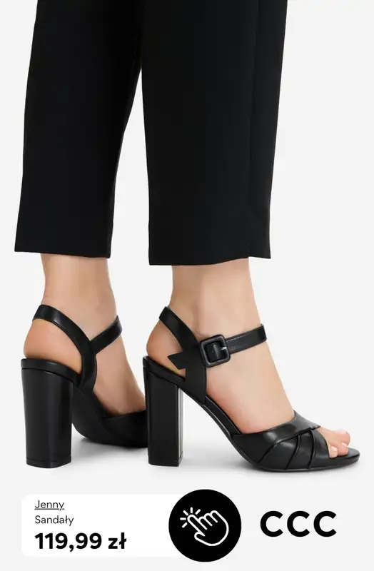 CCC - gazetka promocyjna Damskie SANDAŁY na obcasie od 99,99 zł od piątku 03.04  - strona 7