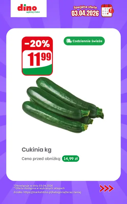 Dino - gazetka promocyjna Specjalna oferta na 03.04.2026 - promocje spoza gazetki od piątku 03.04 do piątku 03.04 - strona 8