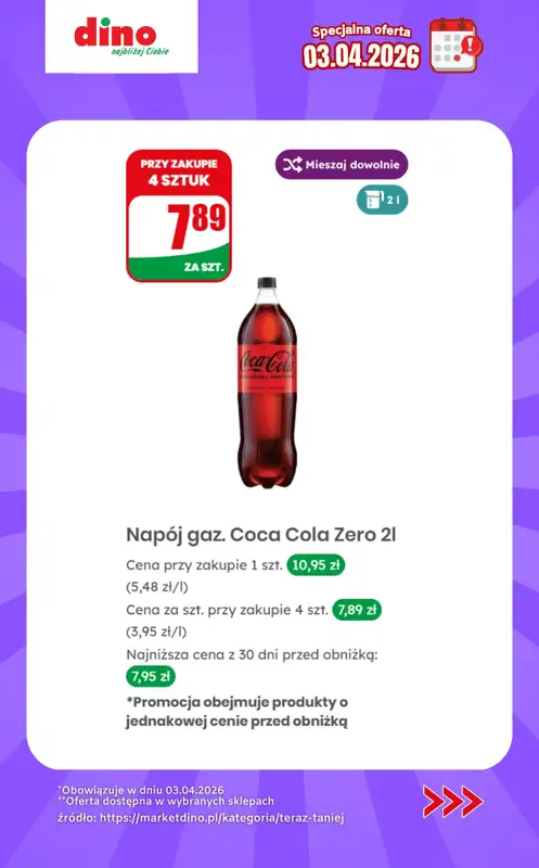 Dino - gazetka promocyjna Specjalna oferta na 03.04.2026 - promocje spoza gazetki   - strona 3