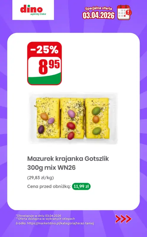 Dino - gazetka promocyjna Specjalna oferta na 03.04.2026 - promocje spoza gazetki od piątku 03.04 do piątku 03.04 - strona 5