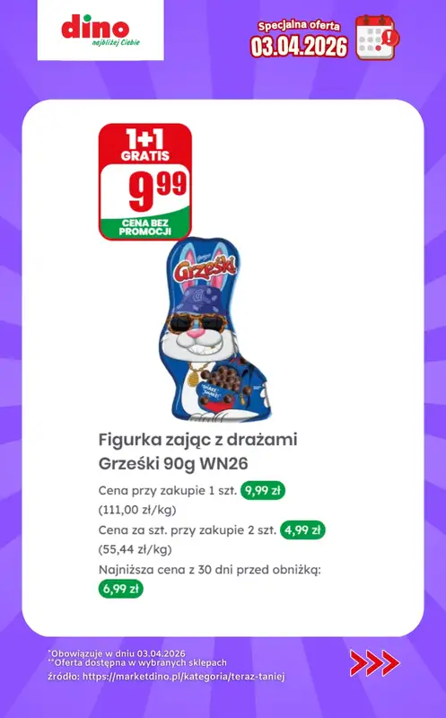 Dino - gazetka promocyjna Specjalna oferta na 03.04.2026 - promocje spoza gazetki od piątku 03.04 do piątku 03.04 - strona 6