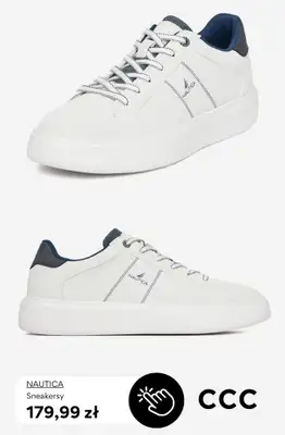 CCC - gazetka promocyjna Męskie białe SNEAKERSY od soboty 04.04  - strona 7