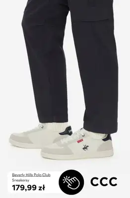 CCC - gazetka promocyjna Męskie białe SNEAKERSY od soboty 04.04  - strona 9