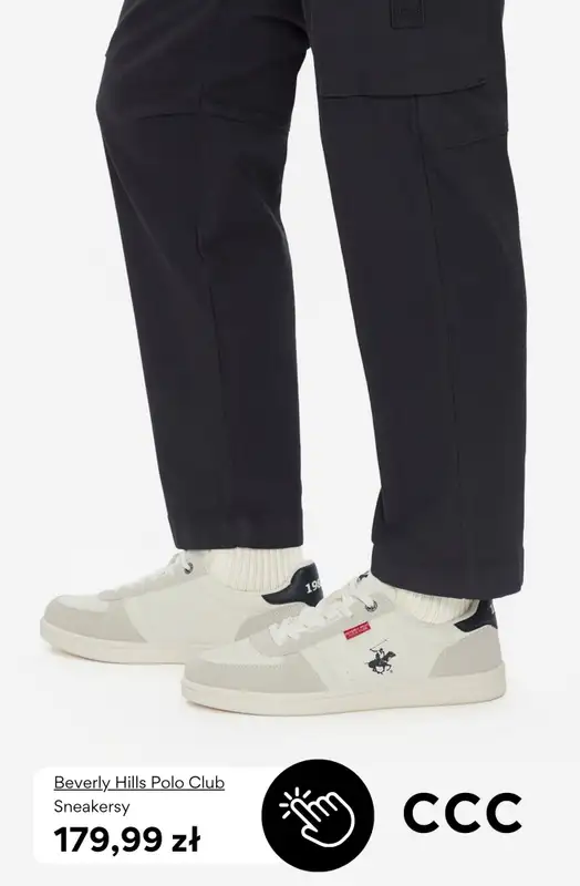 CCC - gazetka promocyjna Męskie białe SNEAKERSY od soboty 04.04  - strona 9