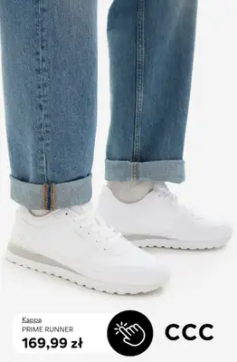CCC - gazetka promocyjna Męskie białe SNEAKERSY od soboty 04.04  - strona 5