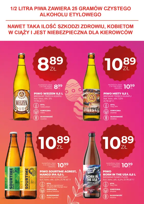 Duży Ben - gazetka promocyjna Gazetka piwna od piątku 03.04 do środy 15.04 - strona 13