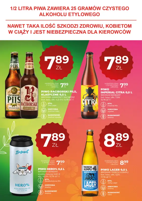 Duży Ben - gazetka promocyjna Gazetka piwna od piątku 03.04 do środy 15.04 - strona 12