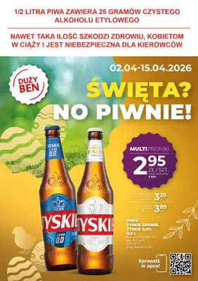 Duży Ben - gazetka promocyjna Gazetka piwna od piątku 03.04 do środy 15.04