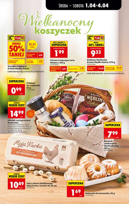 Biedronka - gazetka promocyjna Od środy, Z ladą tradycyjną od środy 01.04 do wtorku 07.04 - strona 49