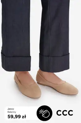 CCC - gazetka promocyjna Damskie baleriny za 59,99 zł od poniedziałku 06.04  - strona 5