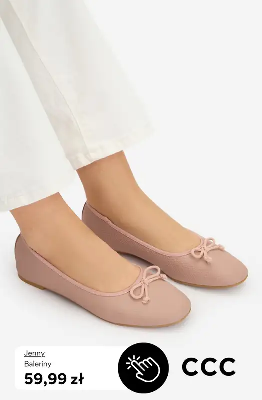 CCC - gazetka promocyjna Damskie baleriny za 59,99 zł od poniedziałku 06.04  - strona 2