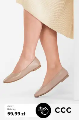 CCC - gazetka promocyjna Damskie baleriny za 59,99 zł od poniedziałku 06.04  - strona 9