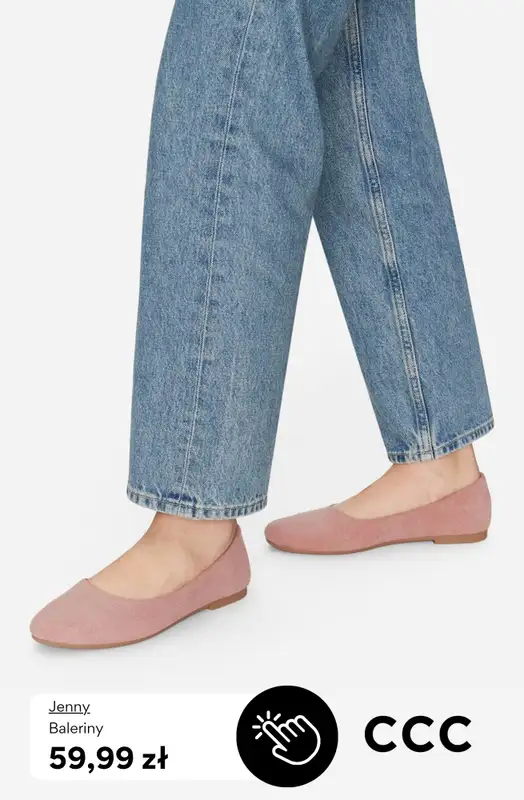 CCC - gazetka promocyjna Damskie baleriny za 59,99 zł od poniedziałku 06.04  - strona 10