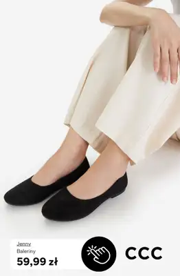 CCC - gazetka promocyjna Damskie baleriny za 59,99 zł od poniedziałku 06.04  - strona 4