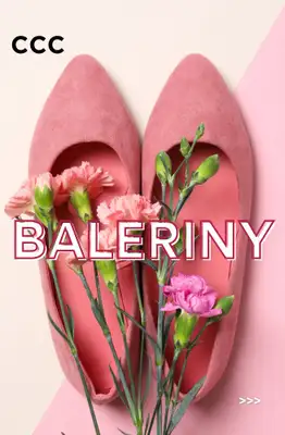 CCC - gazetka promocyjna Damskie baleriny za 59,99 zł od poniedziałku 06.04 