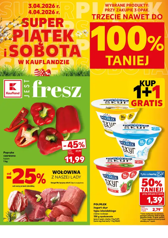 Kaufland - gazetka promocyjna Oferta Kaufland - SUPER SOBOTA od piątku 03.04 do soboty 04.04 - strona 2