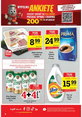 Gram Market - gazetka promocyjna Gazetka od środy 08.04 do wtorku 14.04 - strona 2