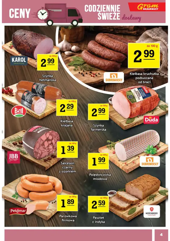 Gram Market - gazetka promocyjna Gazetka od środy 08.04 do wtorku 14.04 - strona 4