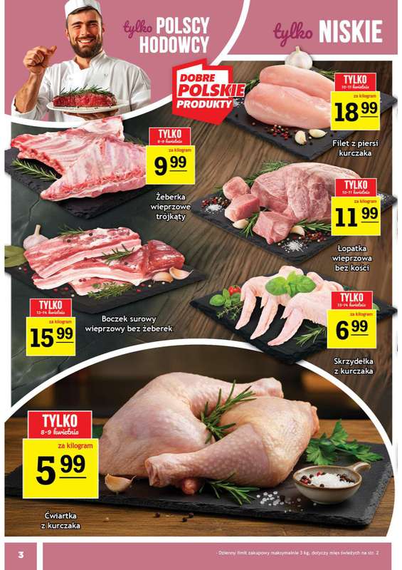 Gram Market - gazetka promocyjna Gazetka od środy 08.04 do wtorku 14.04 - strona 3