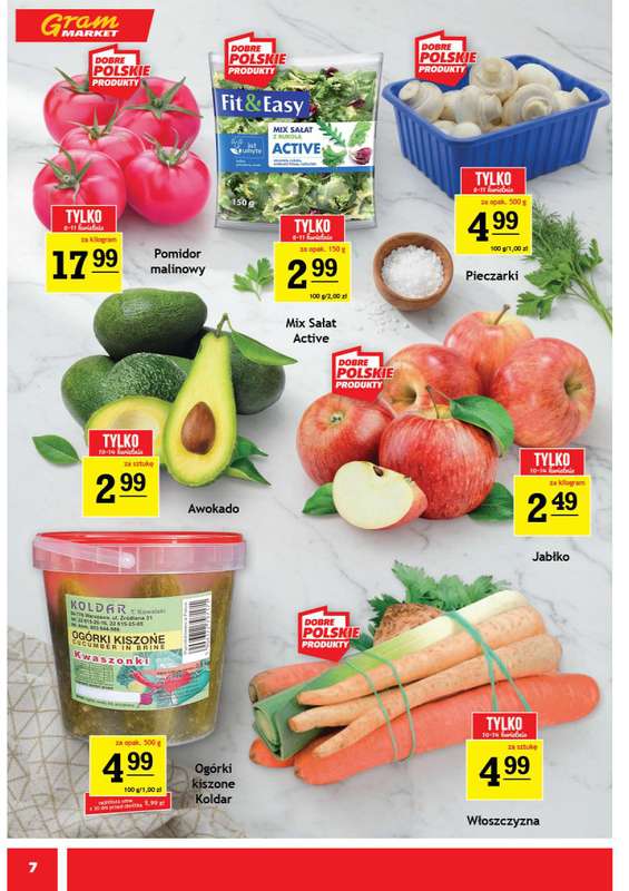 Gram Market - gazetka promocyjna Gazetka od środy 08.04 do wtorku 14.04 - strona 7