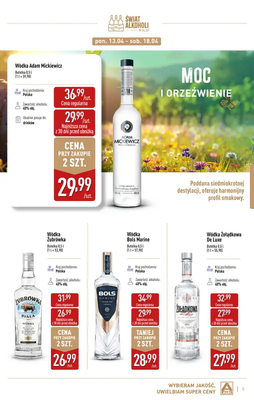 Aldi - gazetka promocyjna Świat alkoholi w Aldi od wtorku 07.04 do soboty 02.05 - strona 5