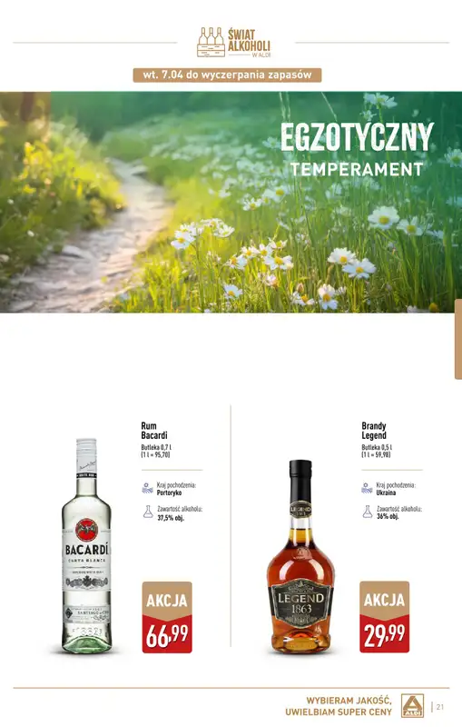 Aldi - gazetka promocyjna Świat alkoholi w Aldi od wtorku 07.04 do soboty 02.05 - strona 21