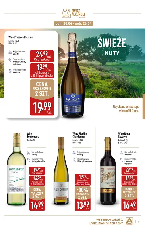 Aldi - gazetka promocyjna Świat alkoholi w Aldi od wtorku 07.04 do soboty 02.05 - strona 9