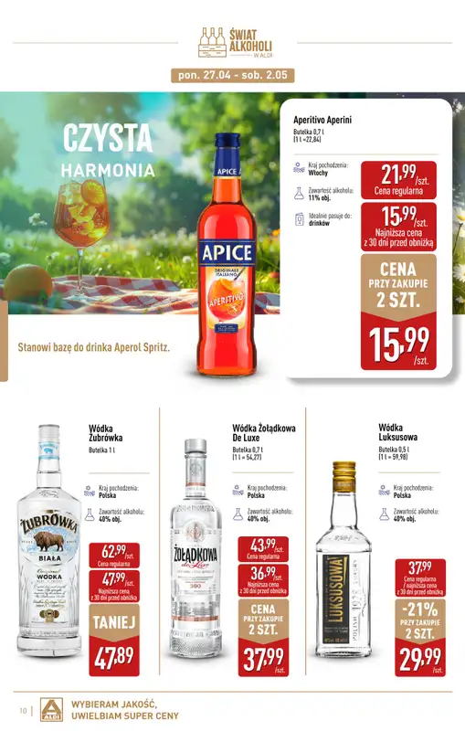 Aldi - gazetka promocyjna Świat alkoholi w Aldi od wtorku 07.04 do soboty 02.05 - strona 10
