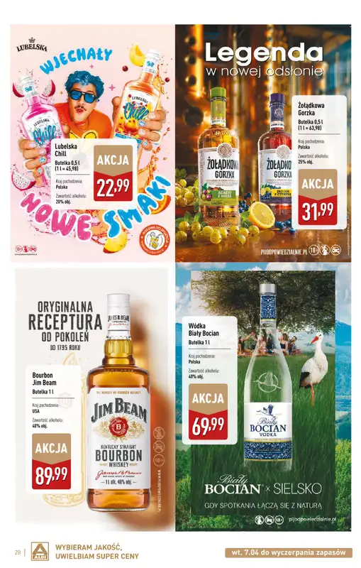 Aldi - gazetka promocyjna Świat alkoholi w Aldi od wtorku 07.04 do soboty 02.05 - strona 28