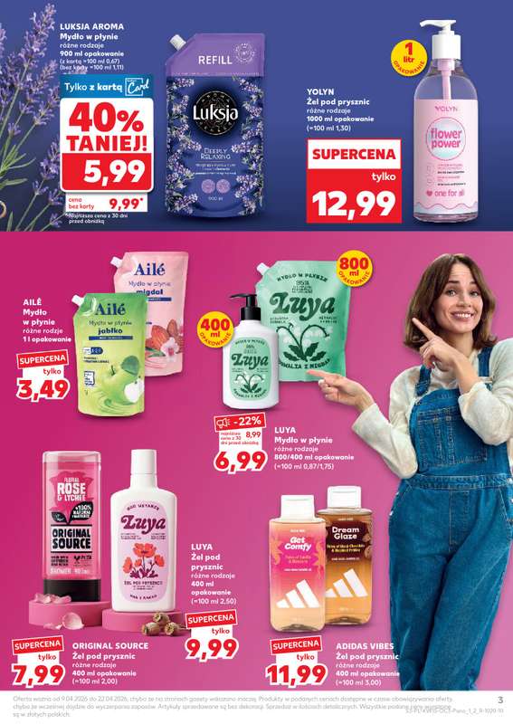 Kaufland - gazetka promocyjna Oferta Kaufland - Drogeria od czwartku 09.04 do środy 22.04 - strona 3
