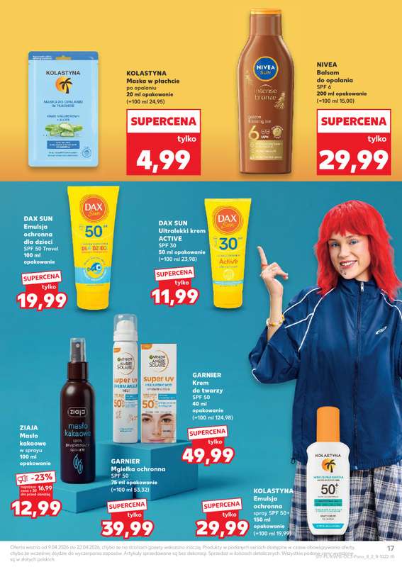 Kaufland - gazetka promocyjna Oferta Kaufland - Drogeria od czwartku 09.04 do środy 22.04 - strona 17